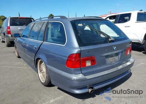 2001 BMW 525Ia из США, поврежденный, VIN WBADS43471GD85986